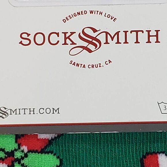 NWT Candy Cane Christmas socks womens shoe 5-10.5 - Picture 5 of 5